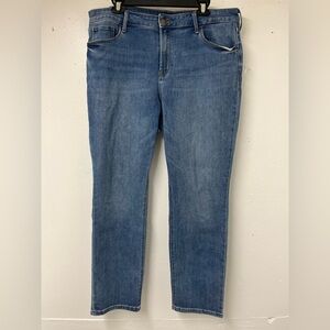 Old Navy Power Straight 16 medium wash jeans